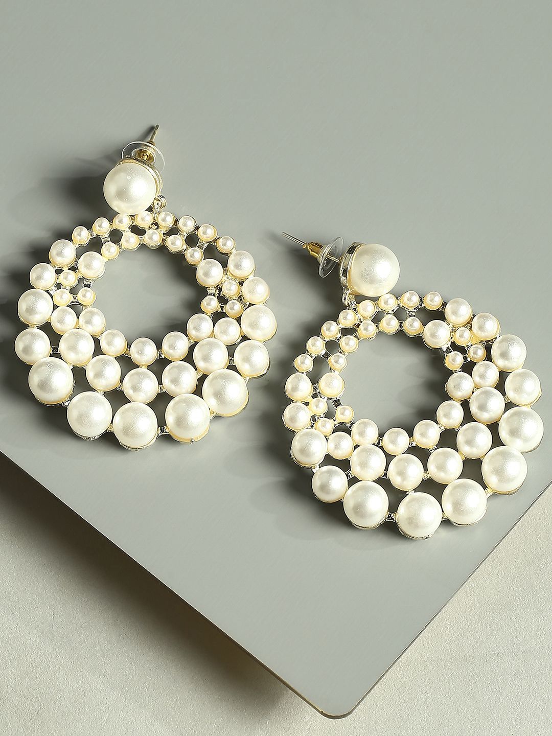 

OOMPH Contemporary Chandbalis Earrings, Gold