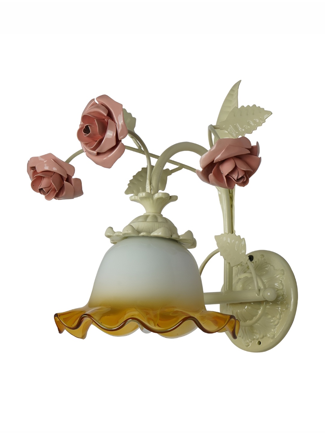 

Fos Lighting Pink & White Metal Cylinder Shaped Wall Lamp