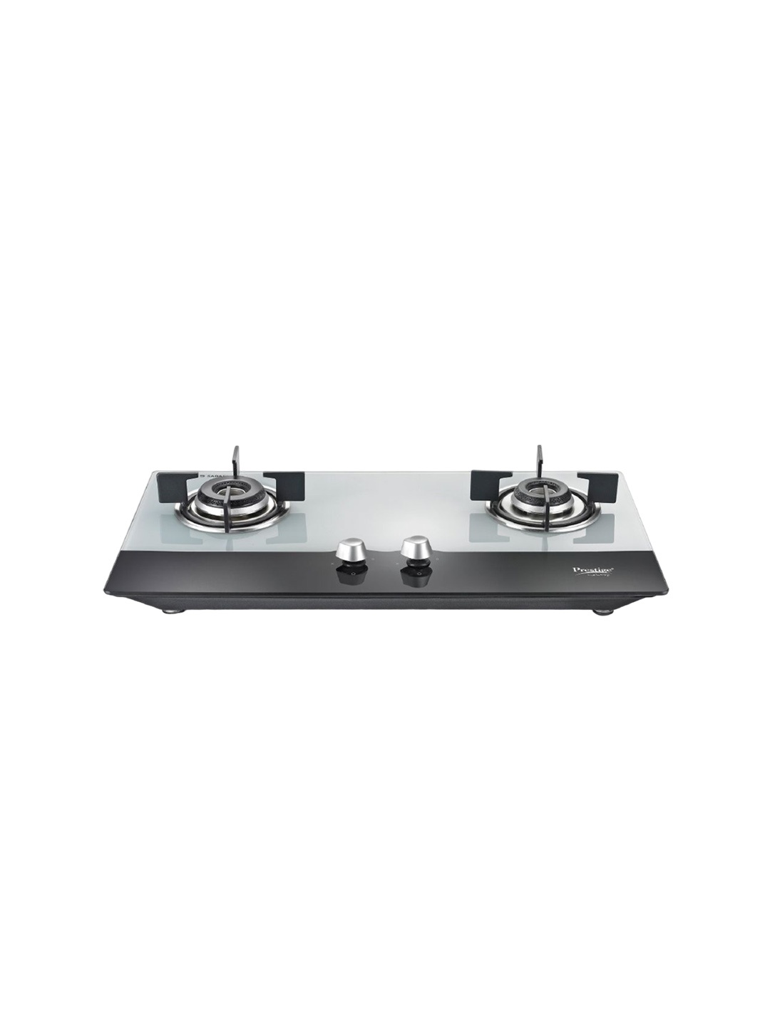 

Prestige Desire Hobtop PHTD 02 AI 2 SABAF Glass 2 Burner Gas Stove, Black