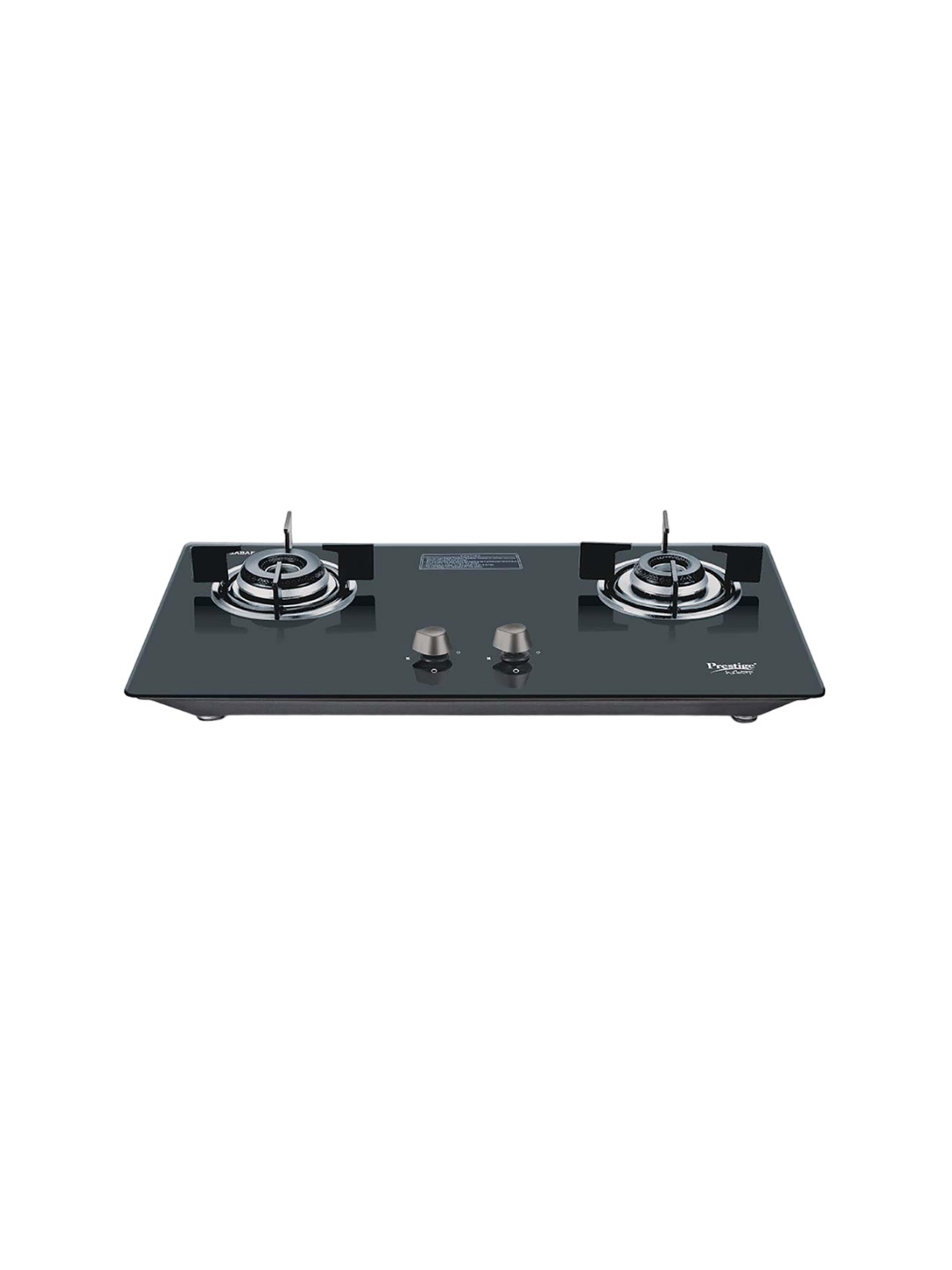 

Prestige Desire Hobtop PHTD 02 AI Black Toughened Glass Top 2 Sabaf Burners Gas Stove