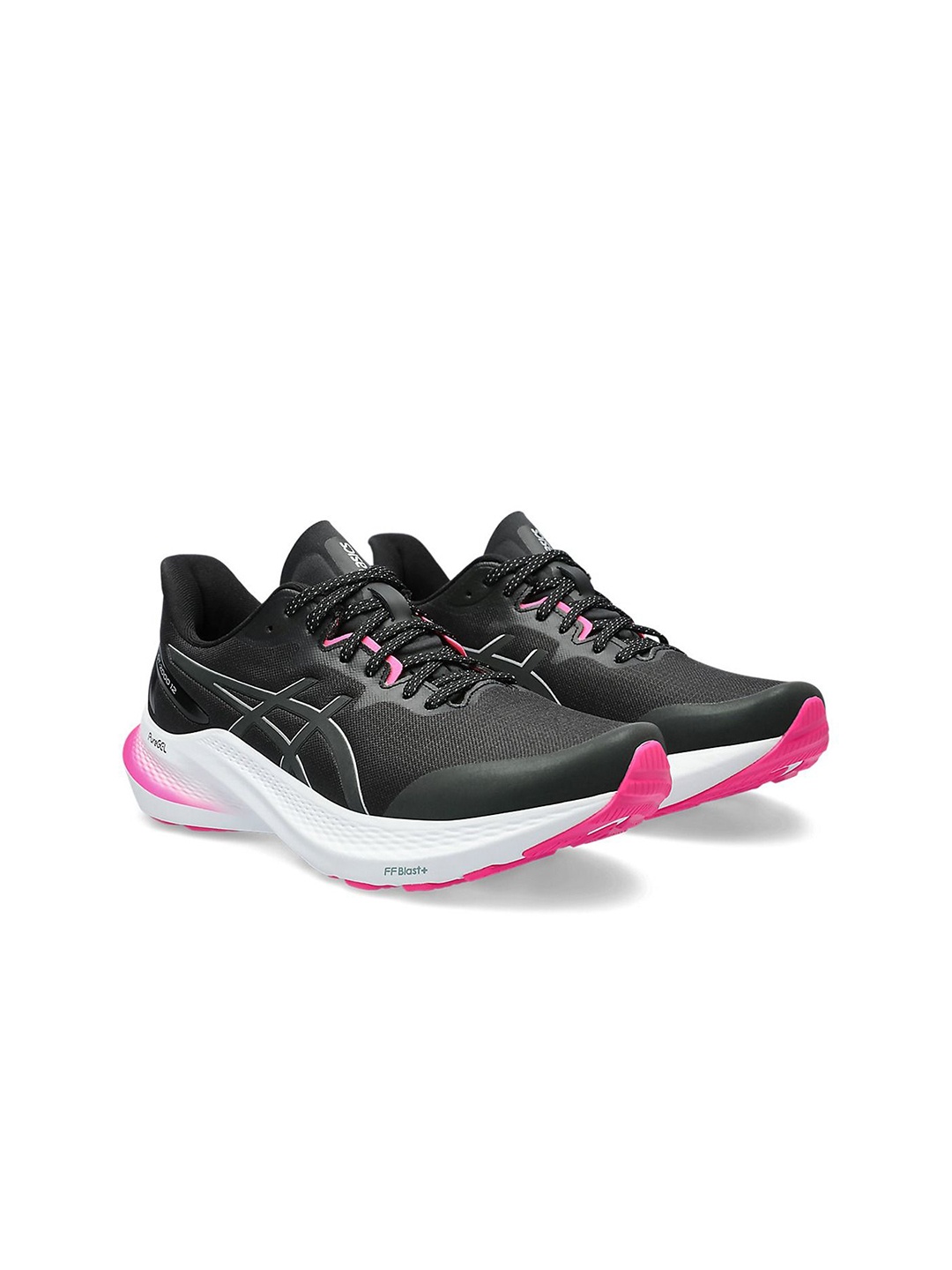 

ASICS GT-2000 12 LITE-SHOW Women Patterned Lace-Up Sports Shoes, Black