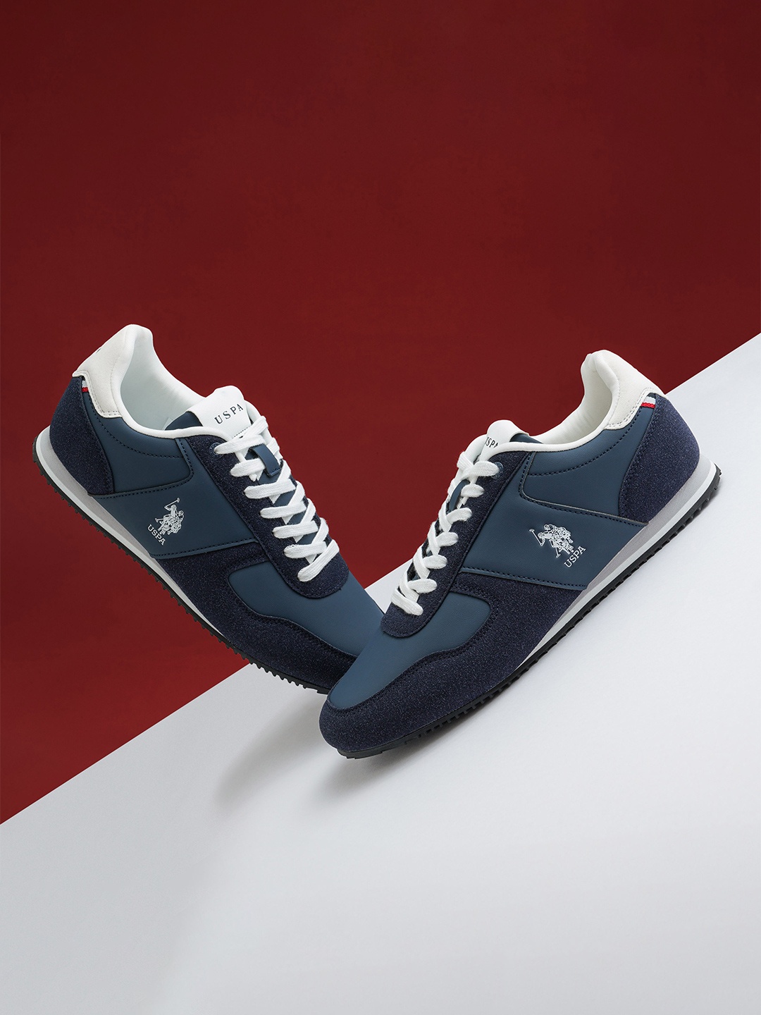 

U.S. Polo Assn. Men Sorrento 4.0 Retro Sneakers, Navy blue