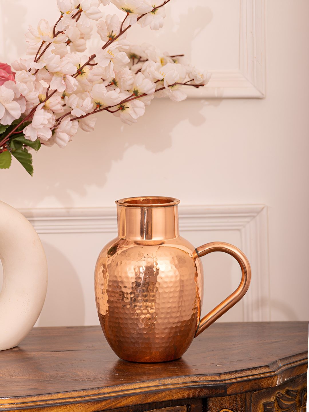 

HomeShastra Textured Easy to Clean Copper Apple Jug 1.6 L