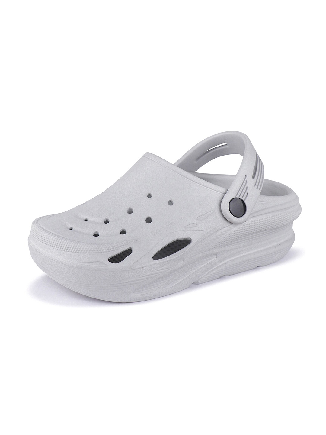 

BERSACHE Men Lightweight Canvas Clogs, Grey