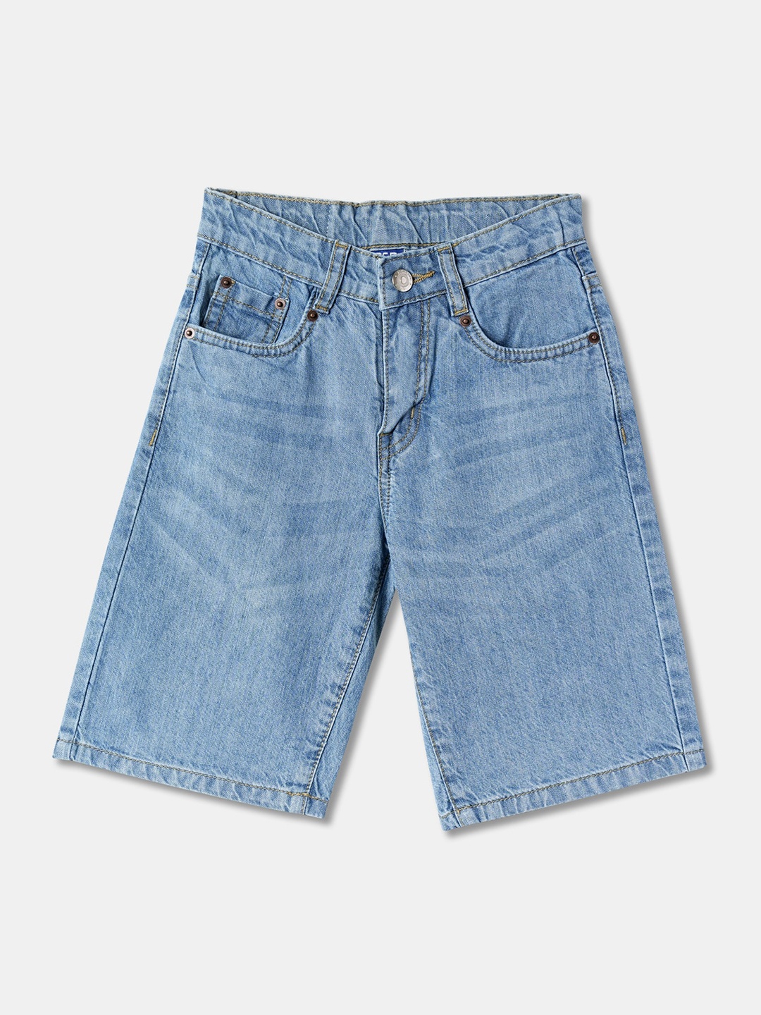 

R&B Boys Relaxed Fit Denim Shorts, Blue