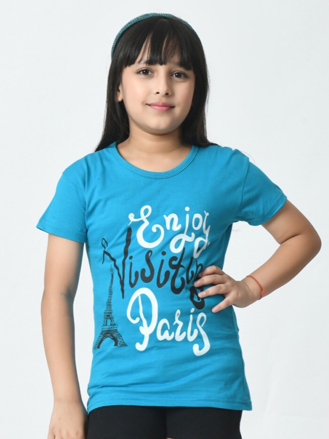 

BAESD Girls Typography 2 Printed Slim Fit T-shirt, Multi