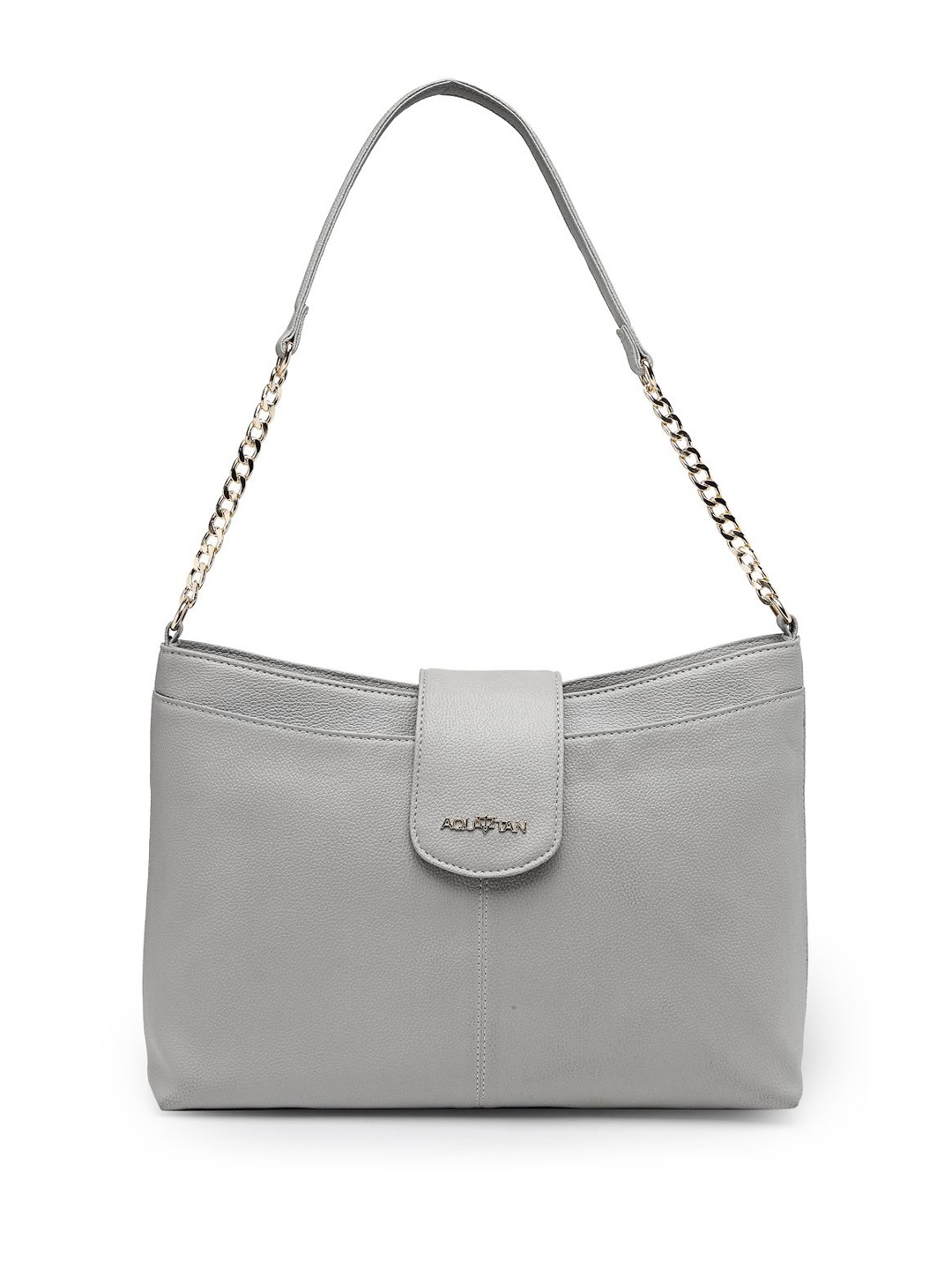 

AQUATAN Textured Structured Formal Handheld Bag, Grey