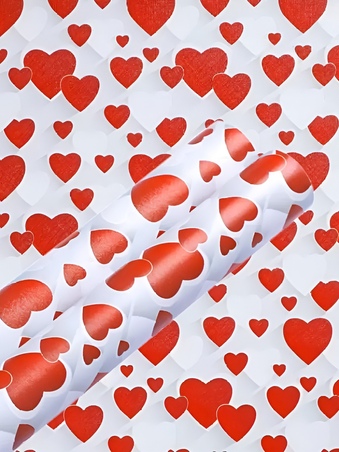 

Aura White & Red Printed Self Adhesive Wall Sticker