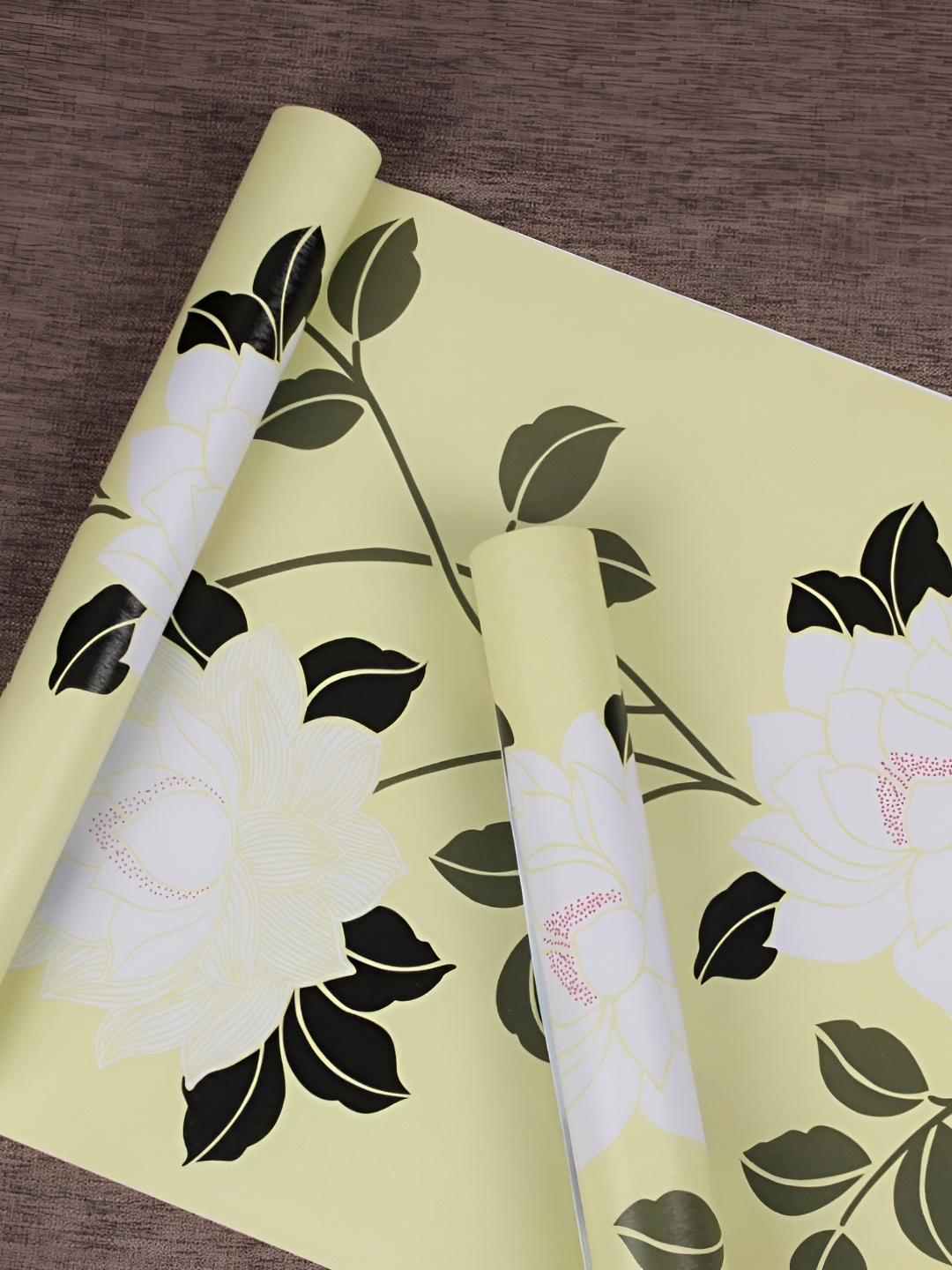 

Aura Yellow & White Floral and Botanical Printed Self Adhesive Wall Sticker