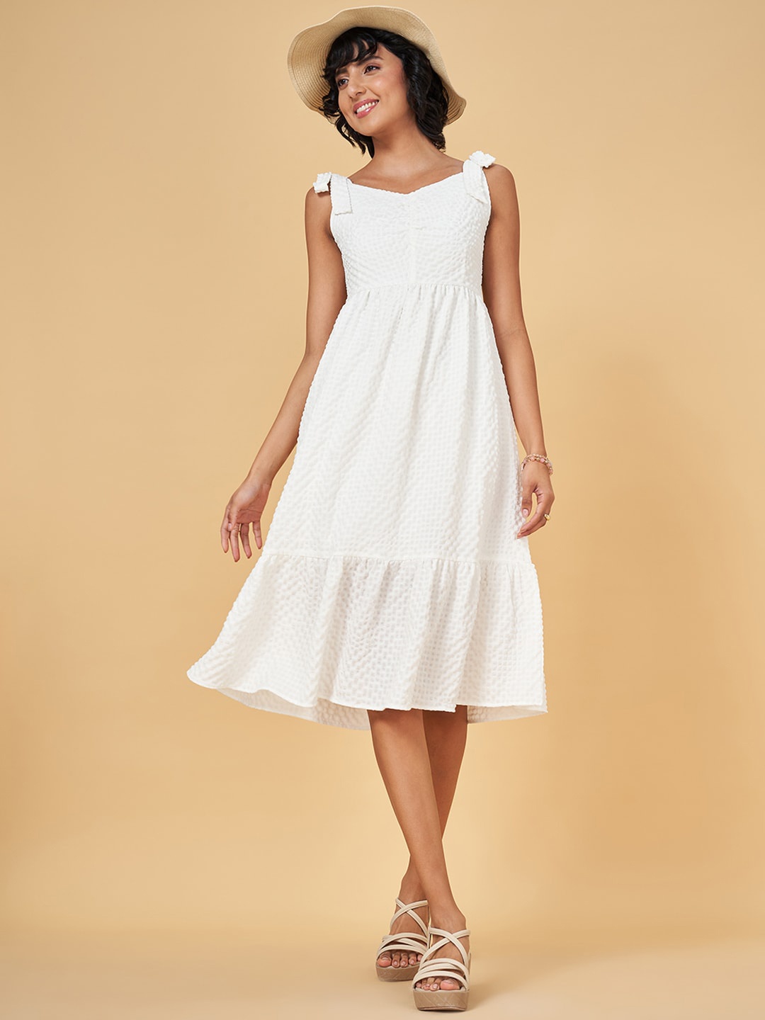 

Honey by Pantaloons A-Line Dress, White