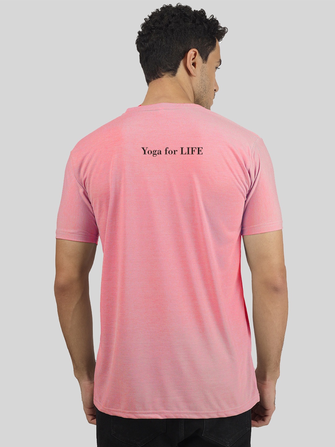 

Greylongg Men Typography T-shirt, Pink