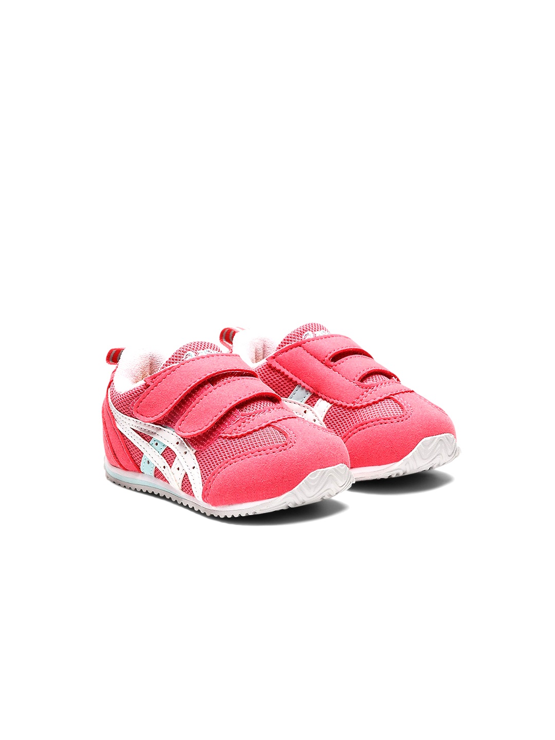 

ASICS IDAHO BABY 4 Kids Textured Velcro Casual Sneakers, Pink