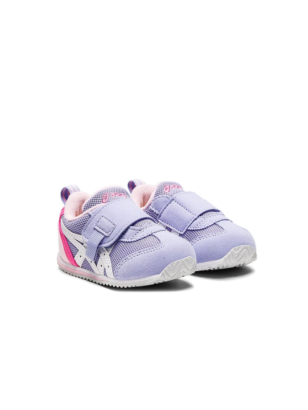 

ASICS Kids Textured Velcro Casual Sneakers, Purple