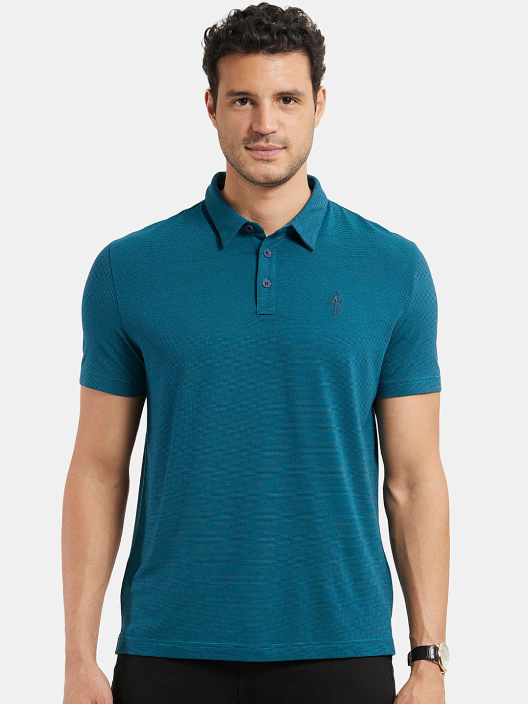 

Jockey Men Polo Collar Antimicrobial T-shirt, Blue