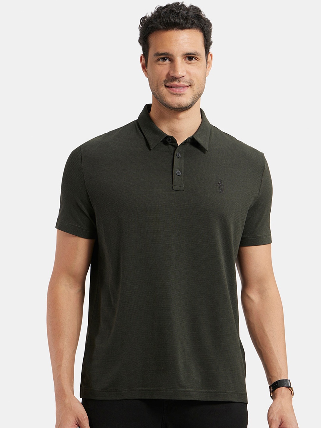 

Jockey Men Polo Collar Antimicrobial T-shirt, Green