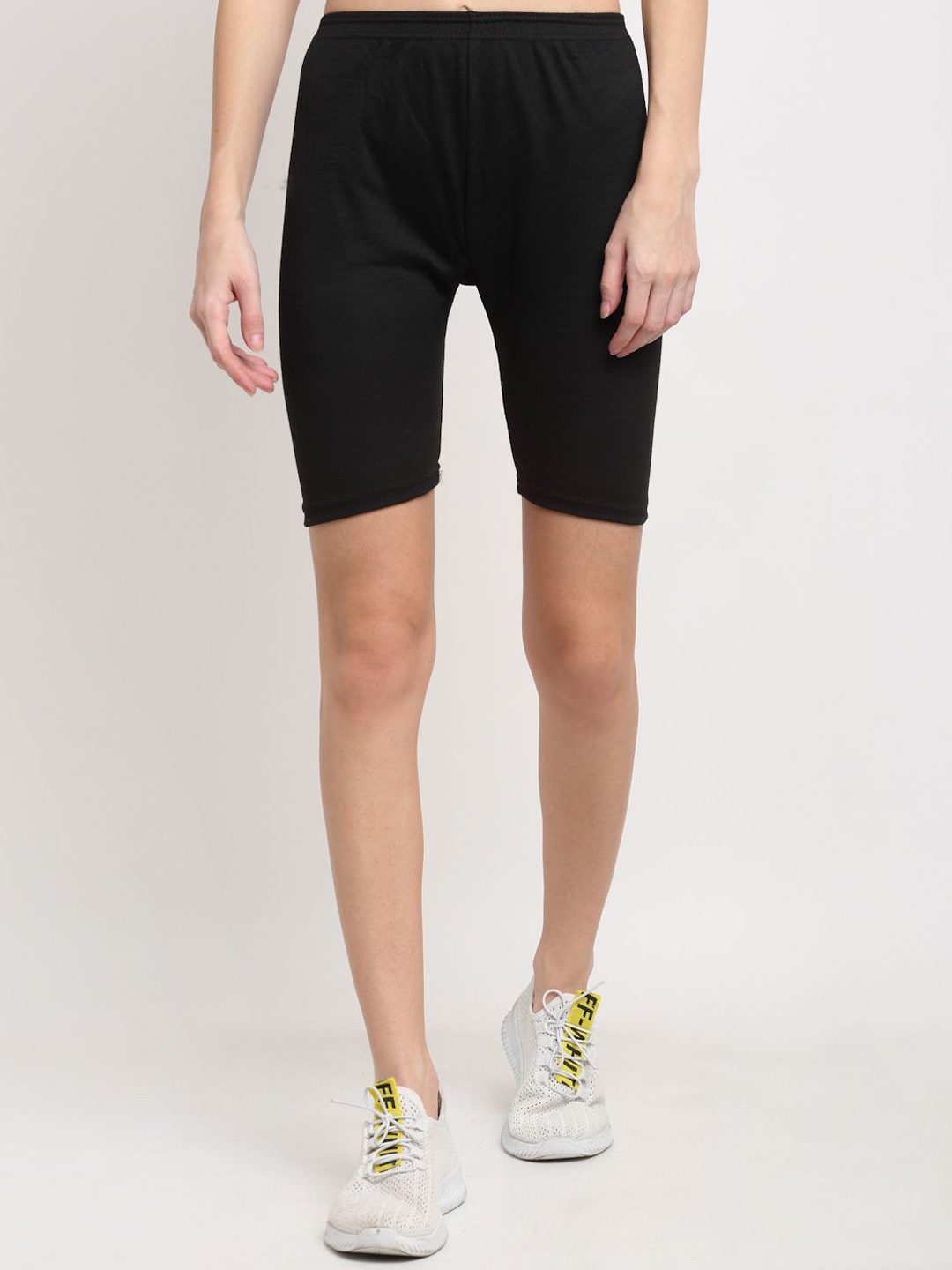 

Miaz Lifestyle Women Skinny Fit Cycling Sports Shorts, Black