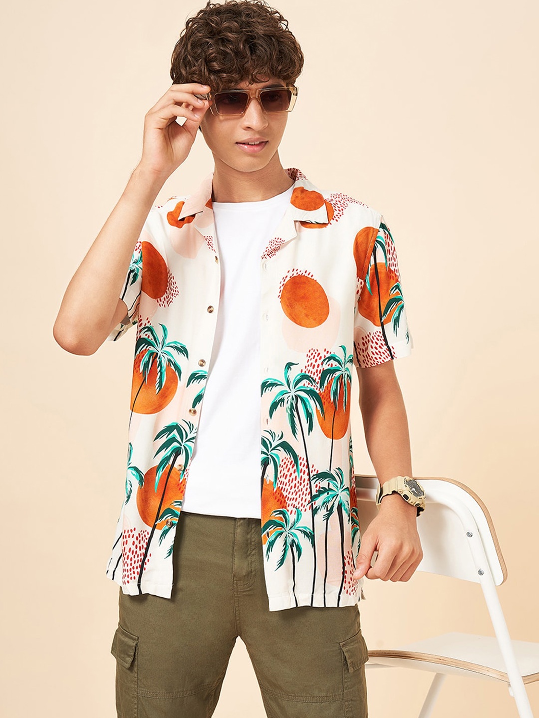 

Coolsters by Pantaloons Boys Graphic Printed Casual Shirt, White