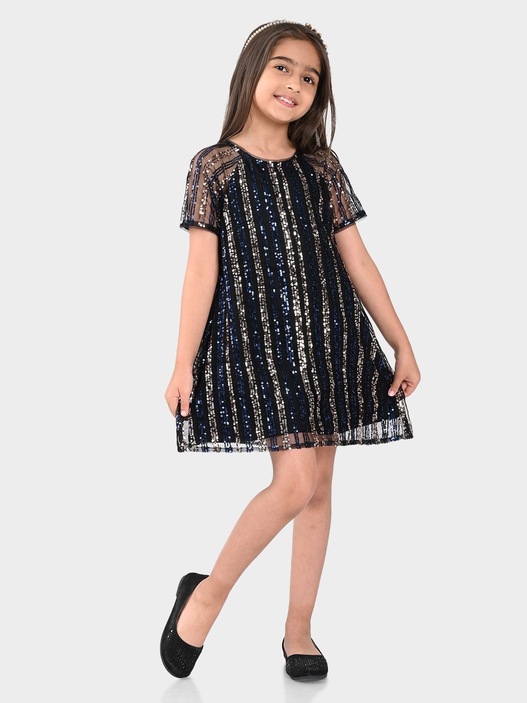 

BONKIDS A-Line Dress, Black