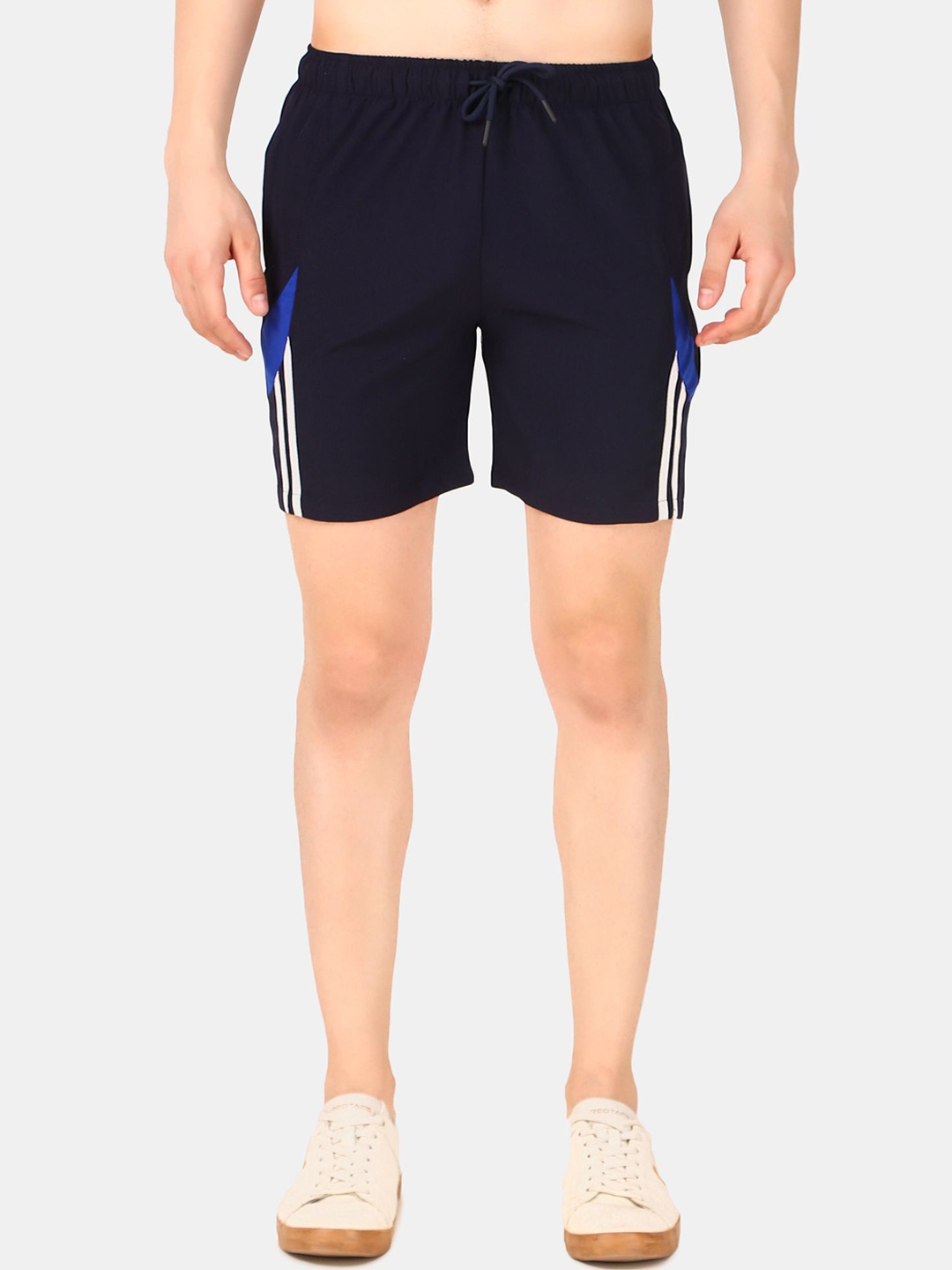 

WELL QUALITY Men Mid-Rise Training or Gym Sports Shorts, Navy blue