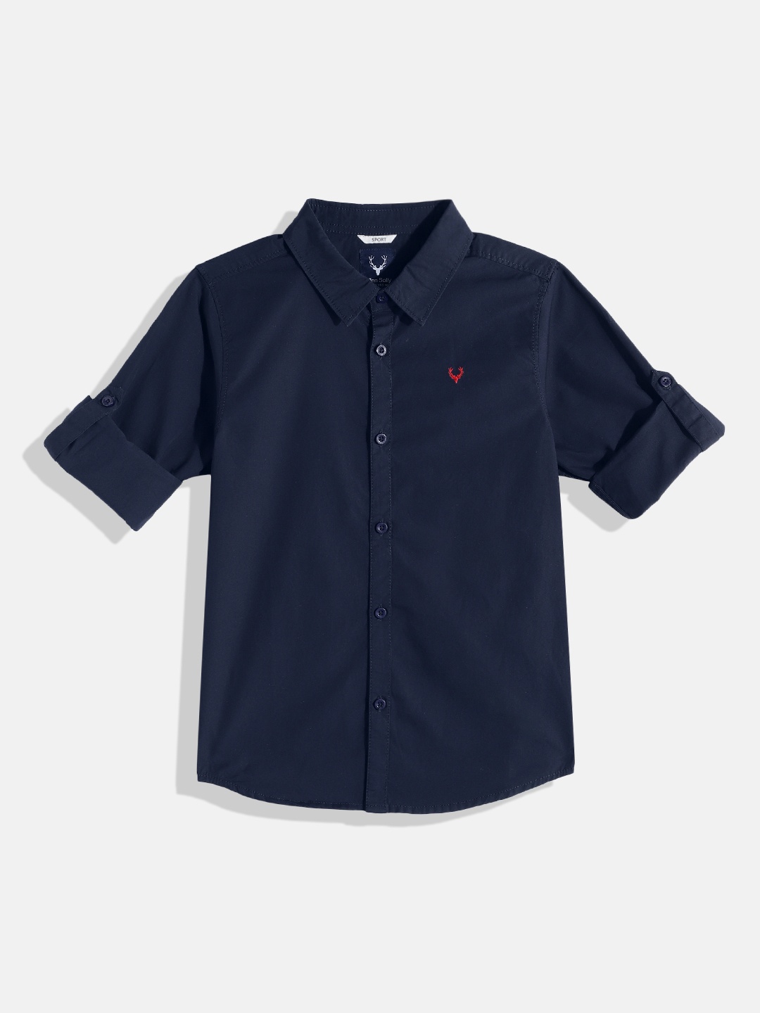 

Allen Solly Junior Boys Cotton Sport Regular Fit Casual Shirt, Navy blue