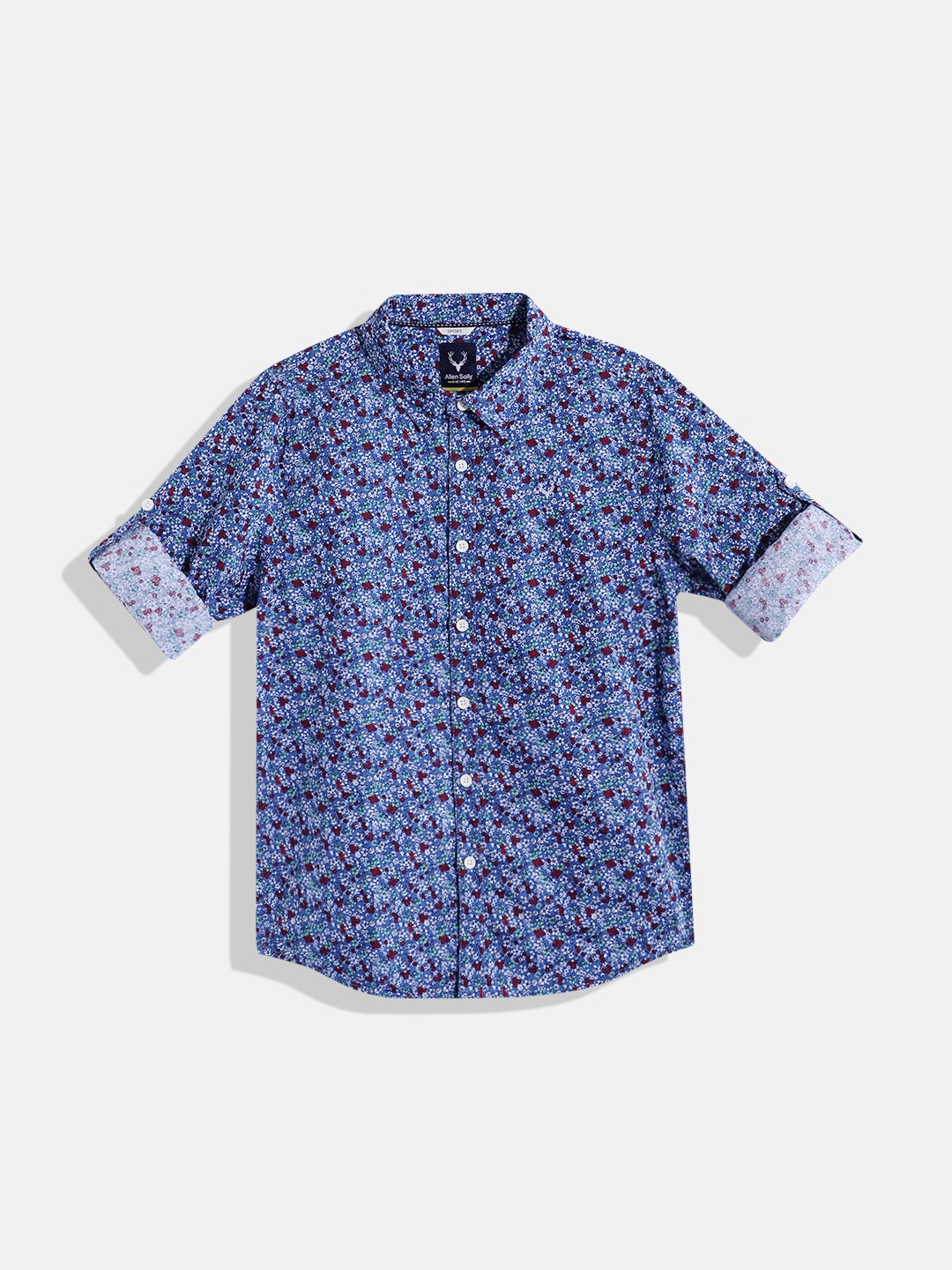 

Allen Solly Junior Boys Sport Floral Opaque Printed Casual Shirt, Blue
