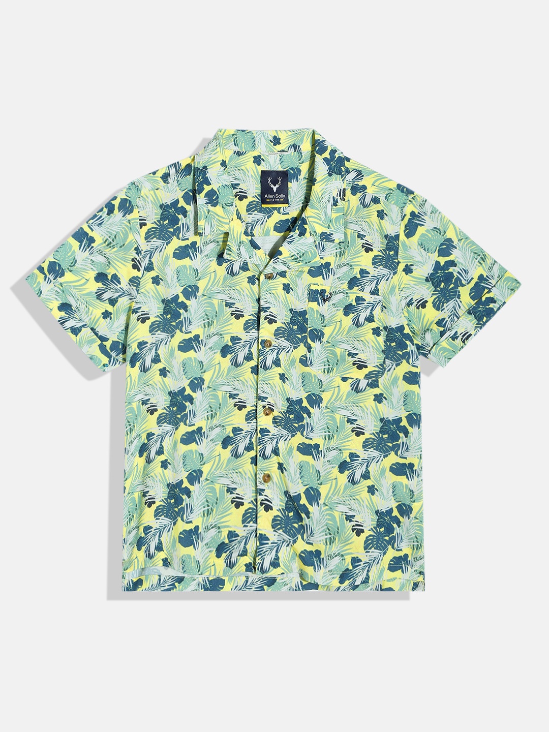 

Allen Solly Junior Boys Tropical Printed Shirt, Yellow