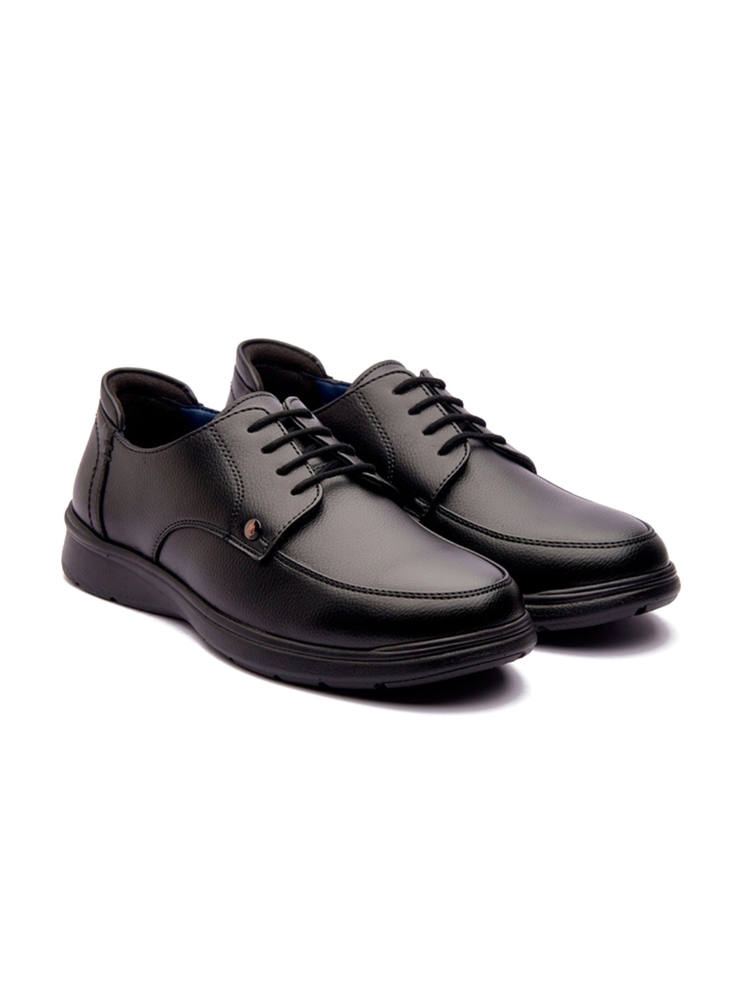 

MICHAEL ANGELO Men Leather Formal Derbys, Black