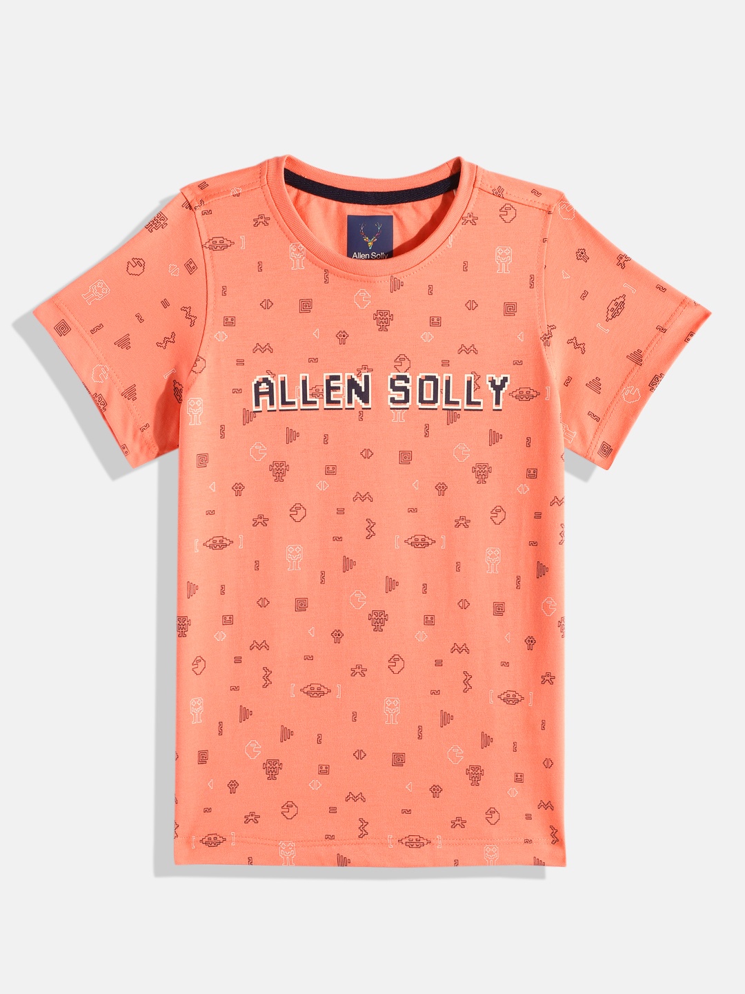 

Allen Solly Junior Boys Printed T-shirt, Coral