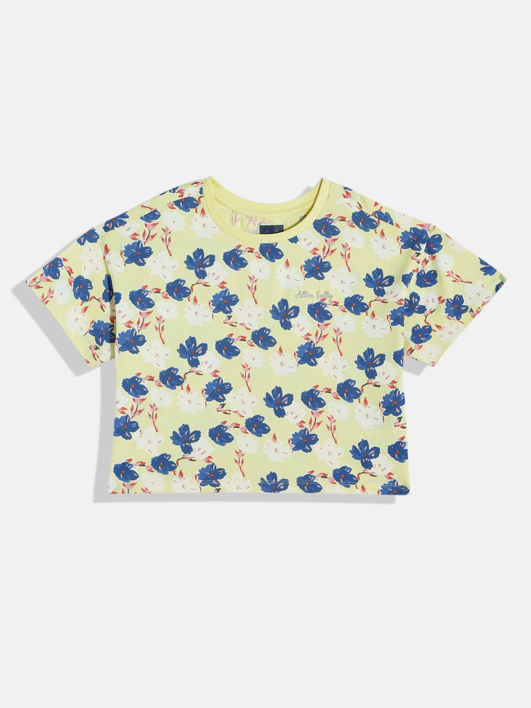 

Allen Solly Junior Girls Floral Printed Cotton T-shirt, Multi