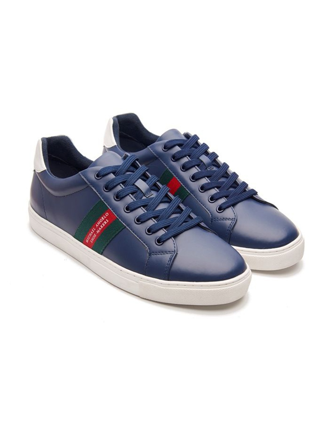 

MICHAEL ANGELO Men Lace-Ups Sneakers, Blue
