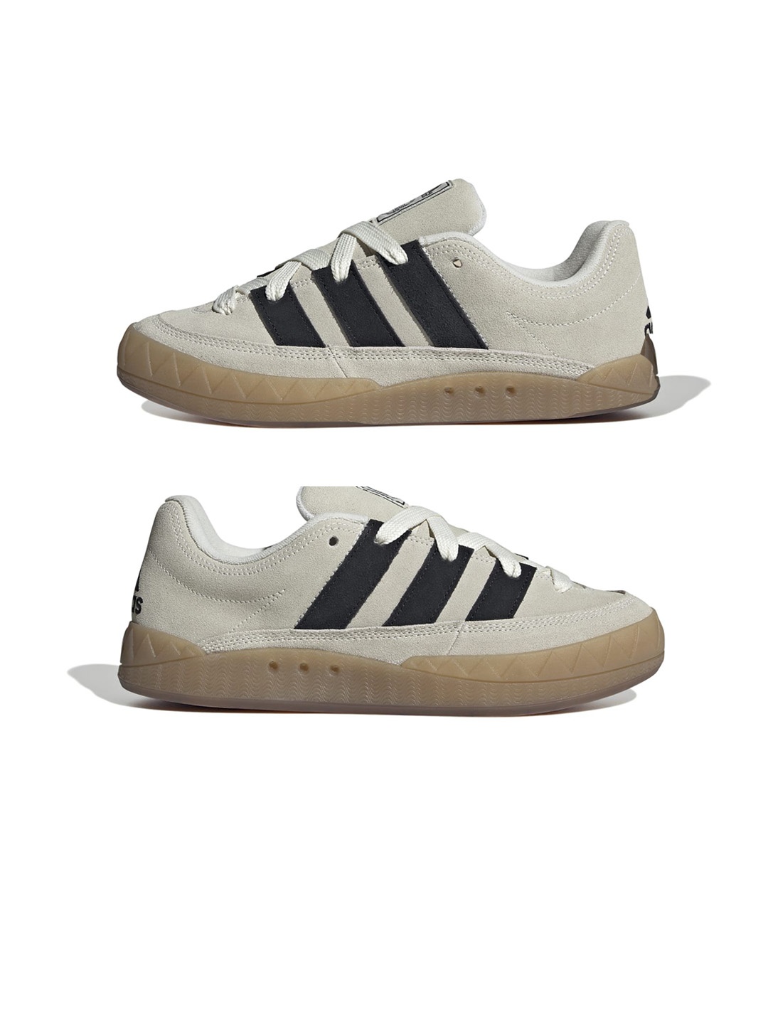 

ADIDAS Originals Men ADIMATIC Colourblocked Suede Sneakers, White