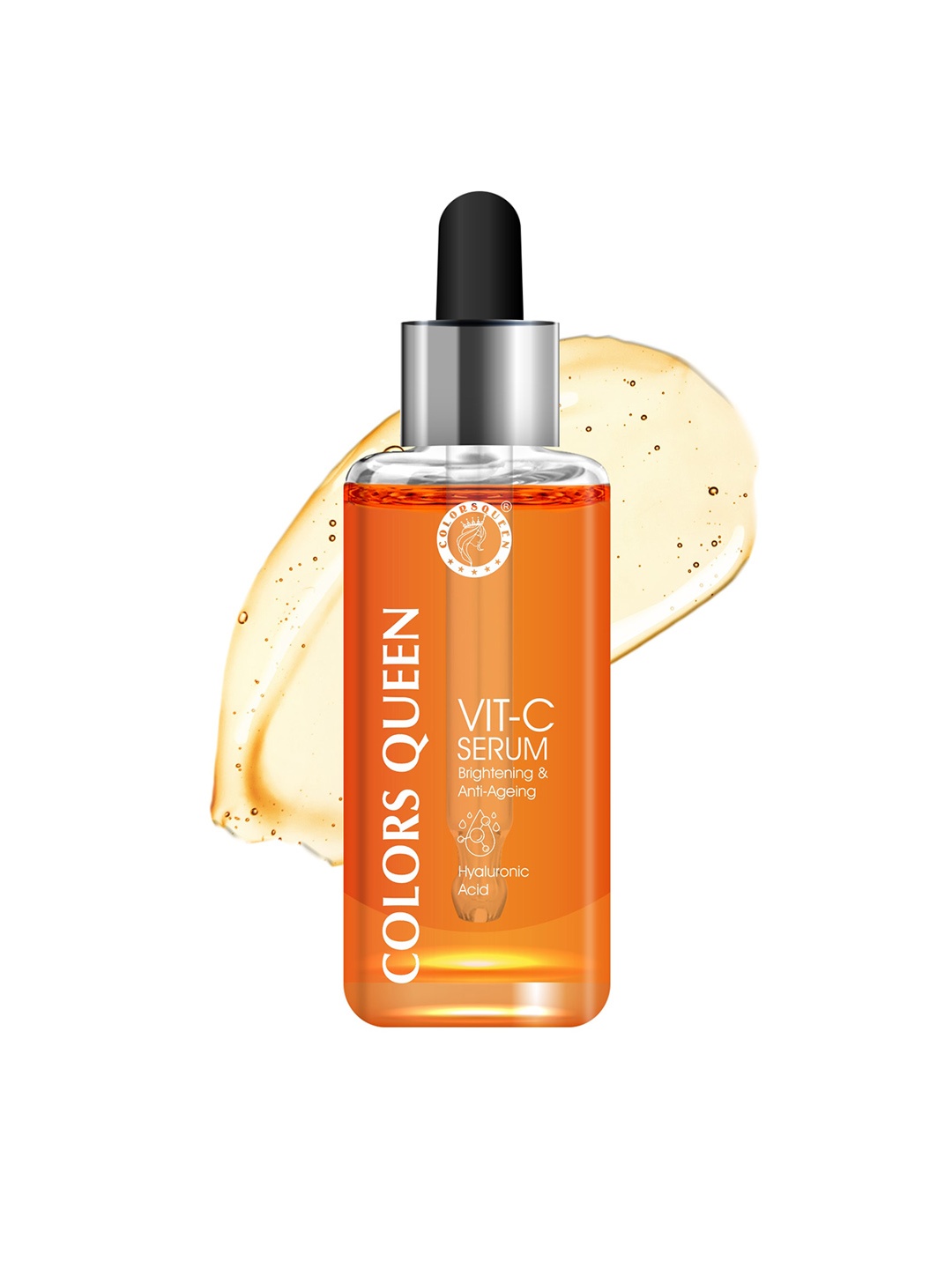 

Colors Queen Vitamin C Face Serum With Hyaluronic Acid for Anti Ageing - 30 ml, Orange