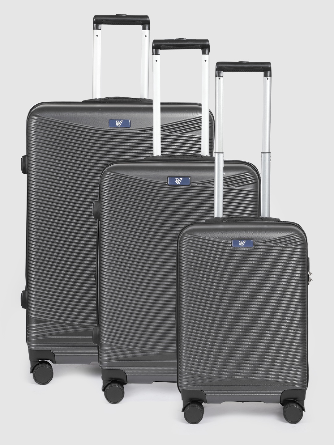 V By Verage Set of 3 Firestone 360-Degree Rotation Hard-Sided Trolley Bags 243L
