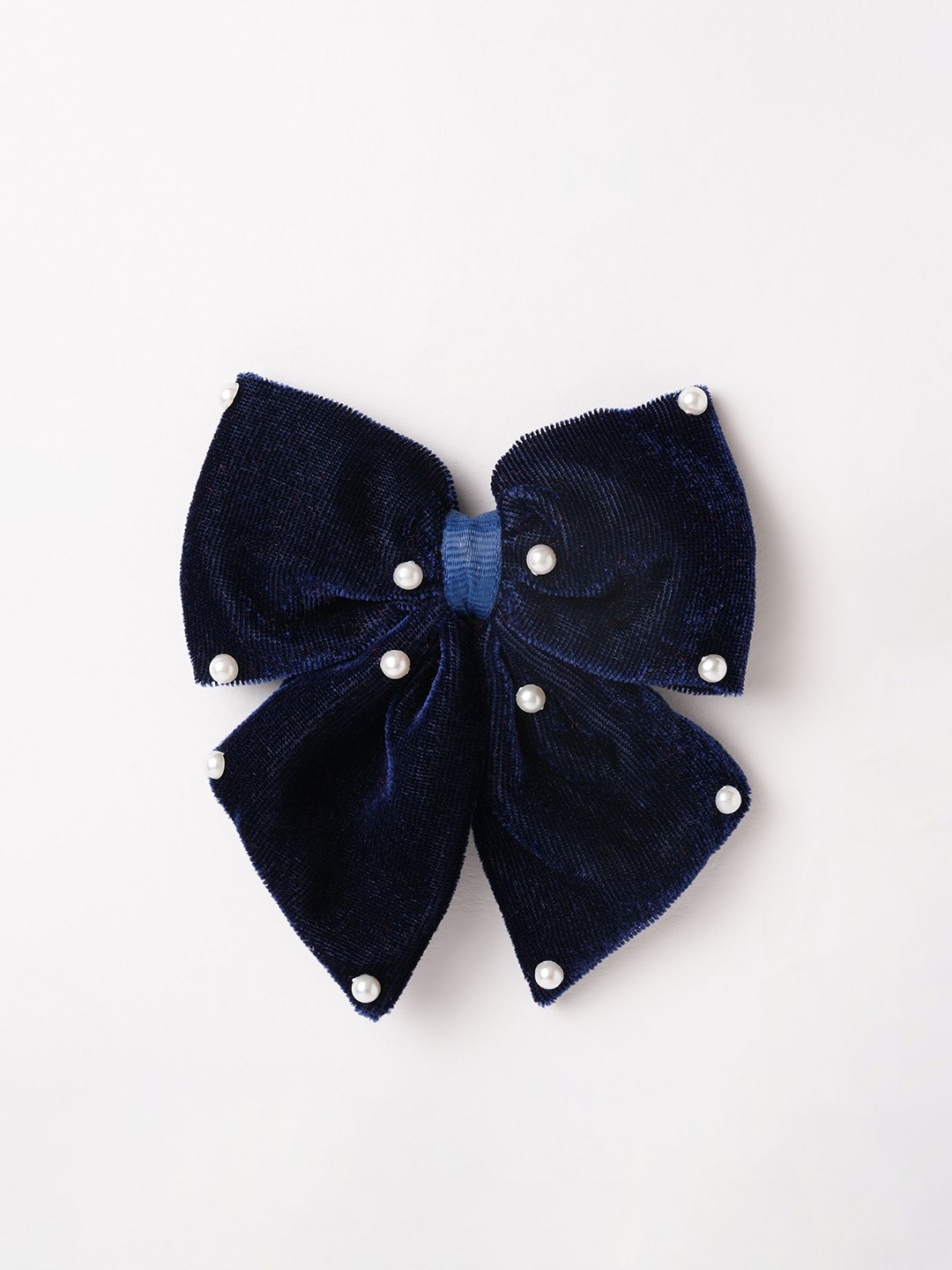 

RIBBON CANDY Girls Embellished Alligator Hair Clip, Navy blue