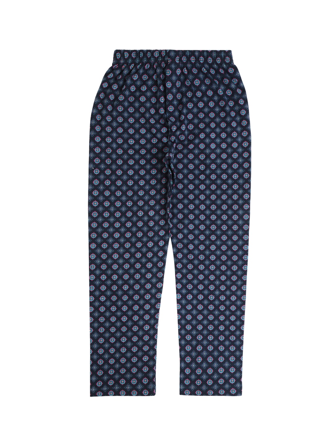 

earth conscious Girls Cotton Printed Lounge Pants, Blue