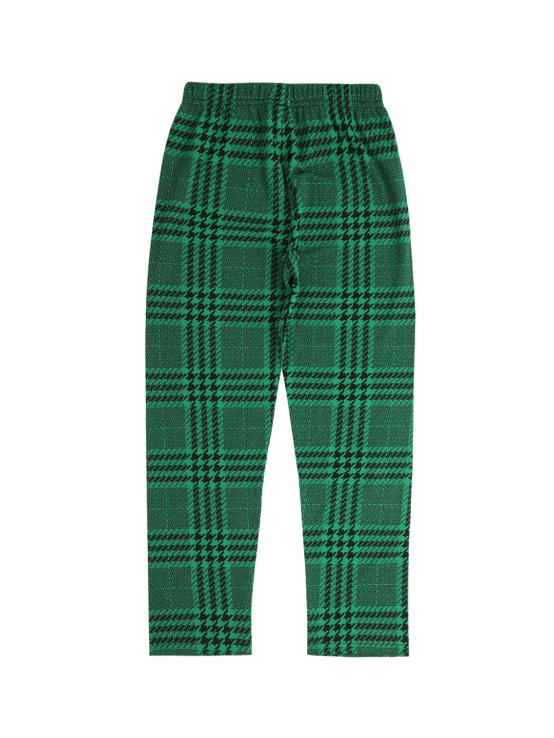 

earth conscious Girls Checked Pure Cotton Lounge Pants, Green