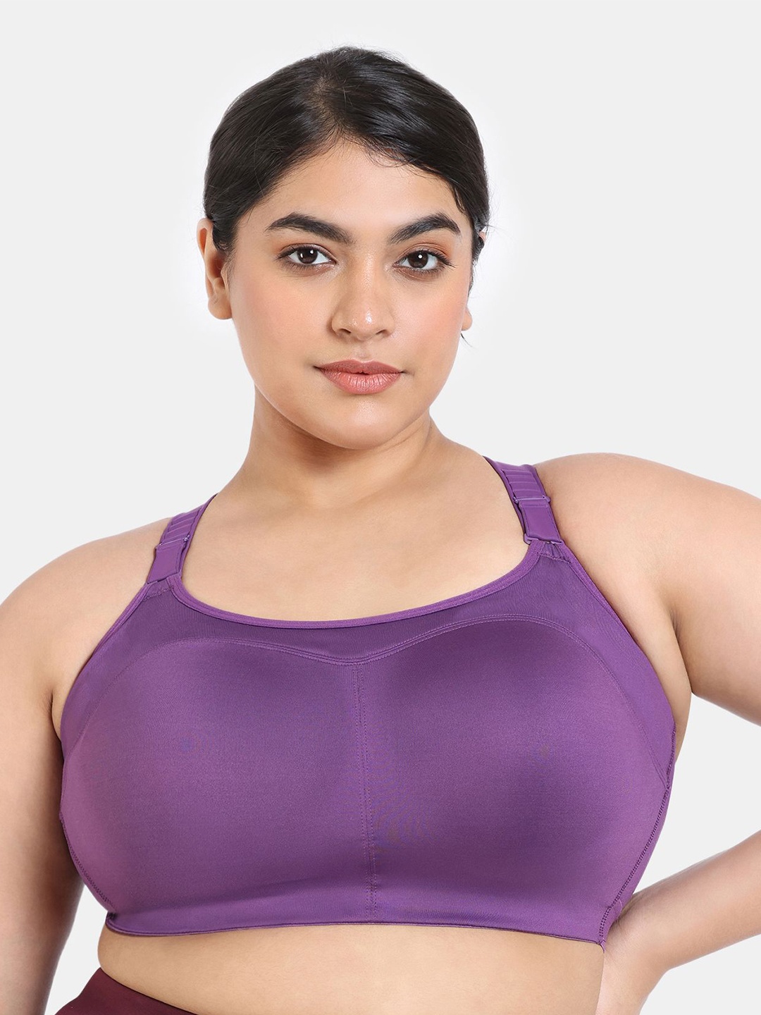 

Zelocity by Zivame Full Coverage Lightly Padded Solid Bra, Purple