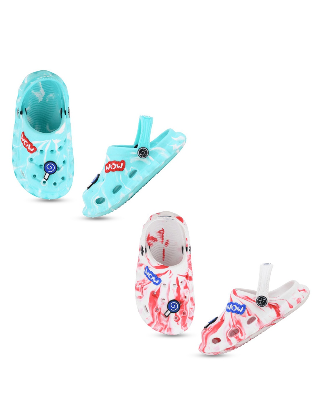 

Smartots Kids Pack Of 2 Printed Clogs, Blue