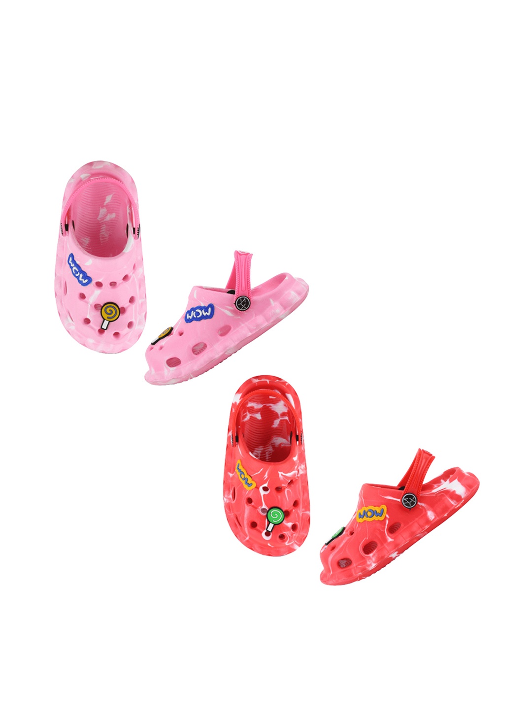 

Smartots Kids Pack of 2 Printed Clogs, Pink