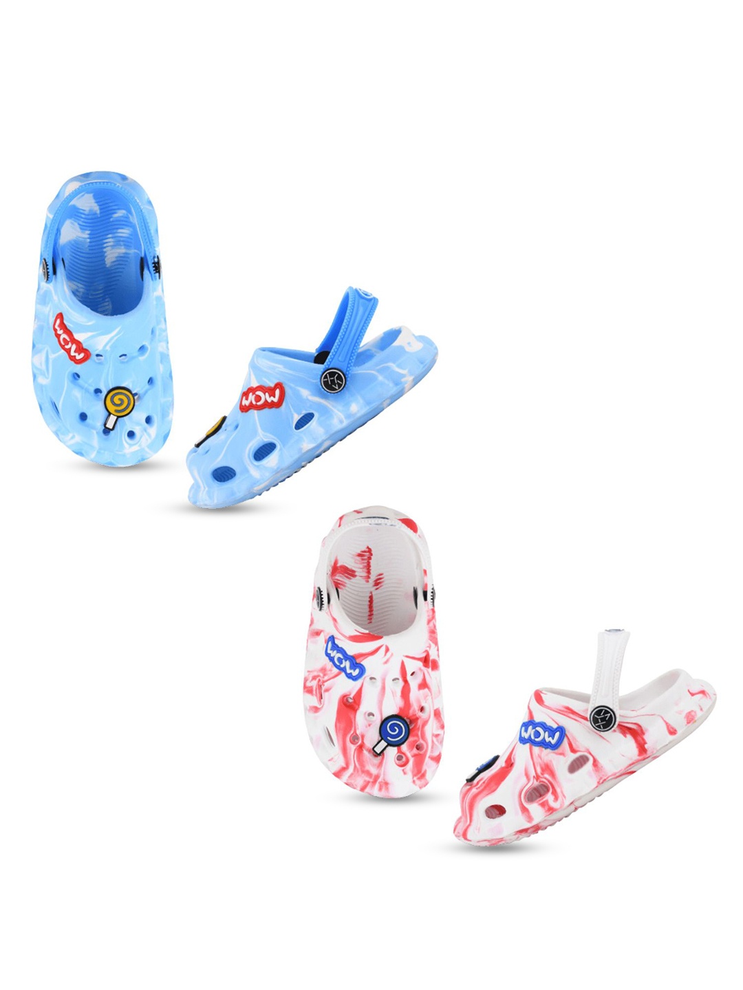 

Smartots Kids Pack of 2 Printed Clogs, Blue