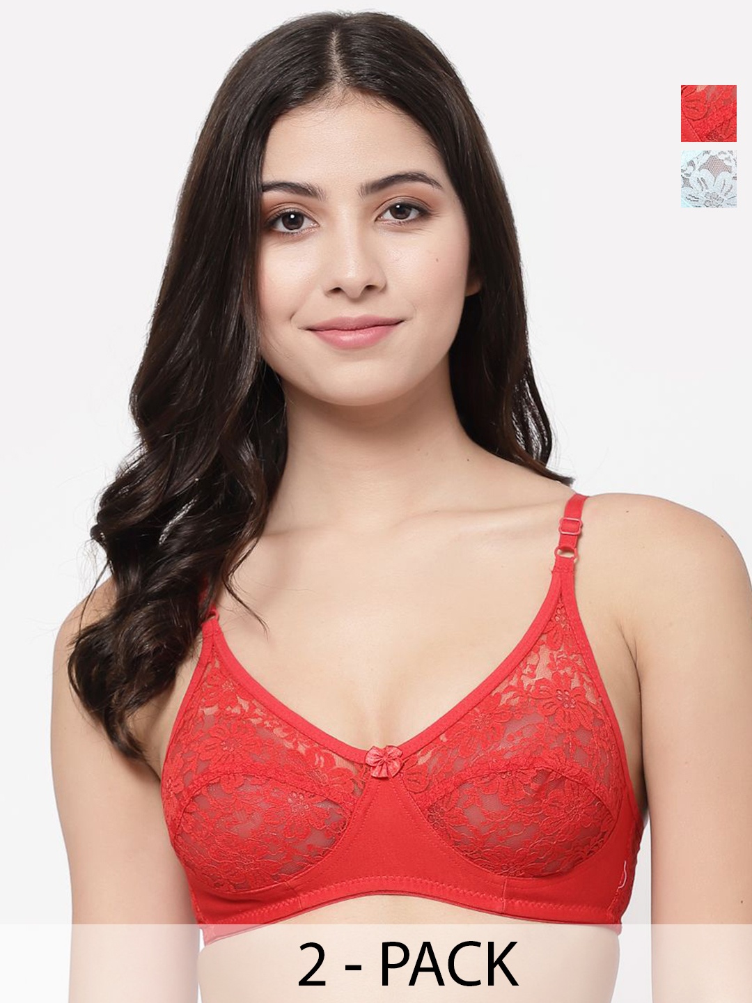 

Docare Bralette Bra Full Coverage, Turquoise blue