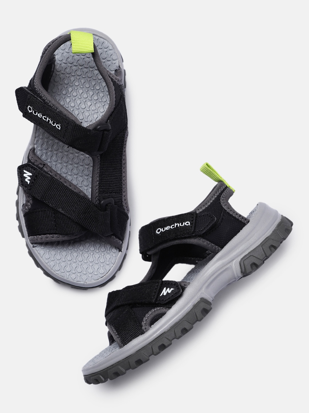 Quechua By Decathlon Kids Black Lightweight Hiking Sandals