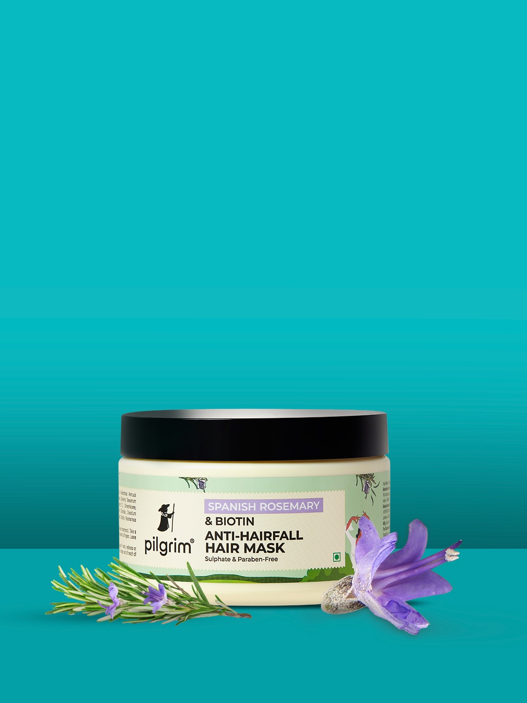 

Pilgrim Spanish Rosemary Anti-Hairfall Hair Mask With Biotin - 200g, Green