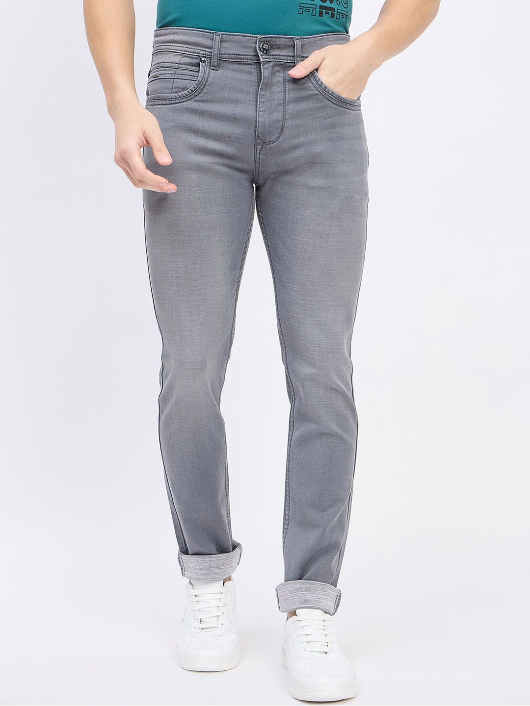 

Duke Men Mid-Rise Regular Fit Stretchable Jeans, Grey