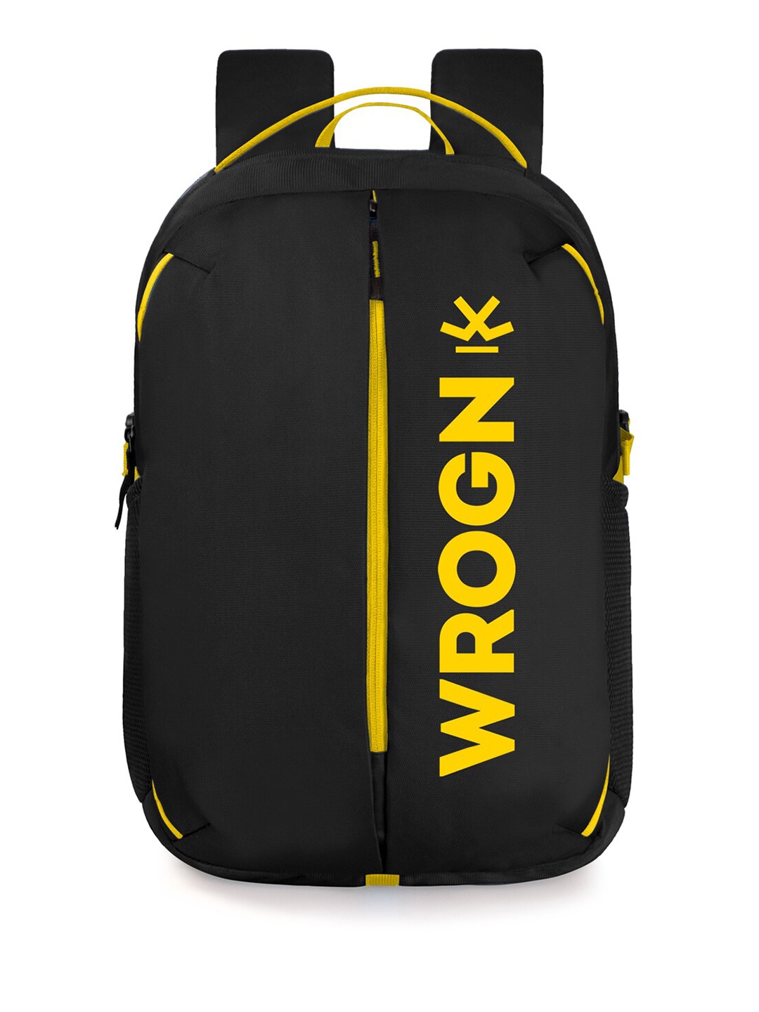 

WROGN Unisex Brand Logo Embroidered Backpack, Black