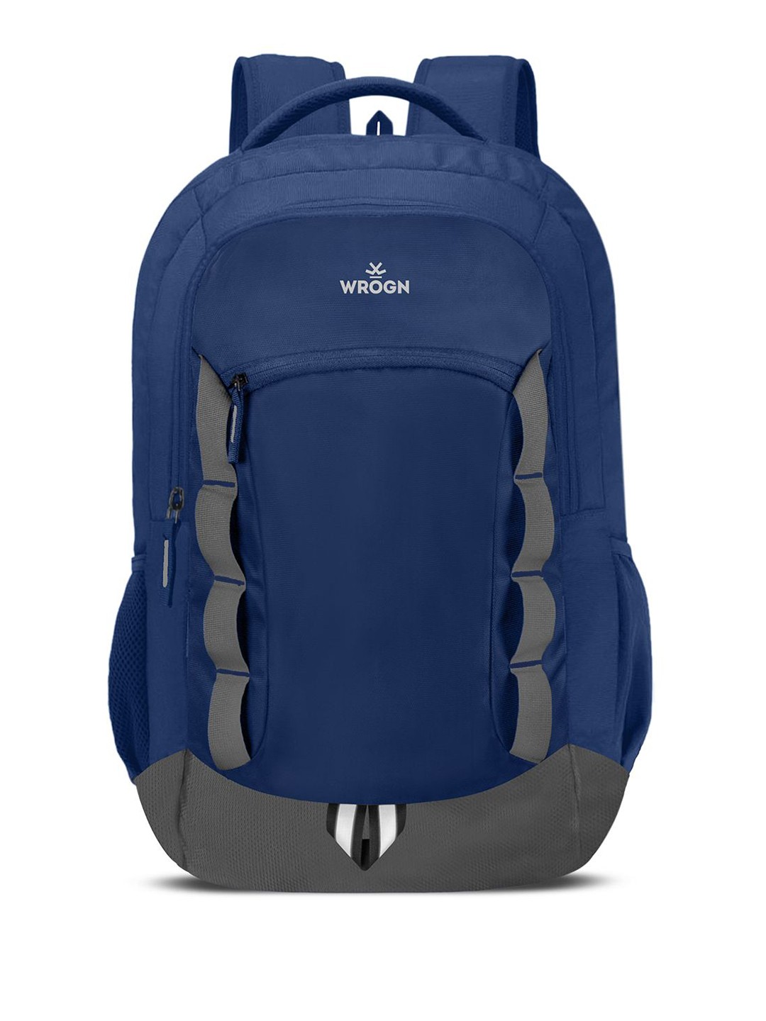 

WROGN Unisex Colourblocked Backpack, Navy blue