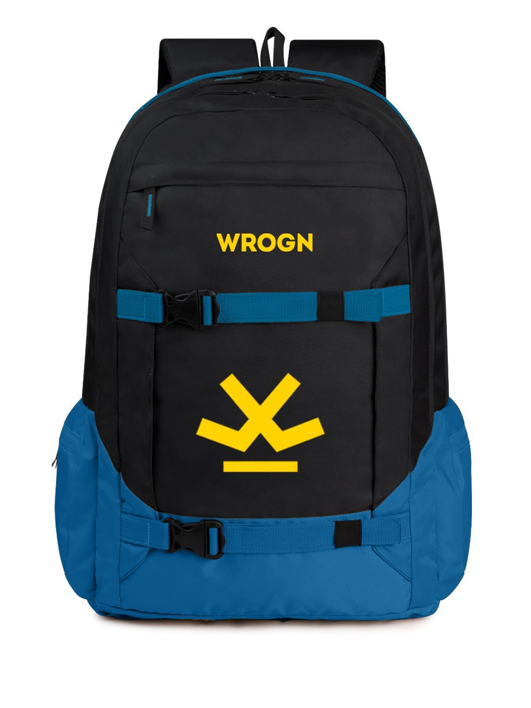 

WROGN Unisex Brand Logo Embroidered Backpack, Black