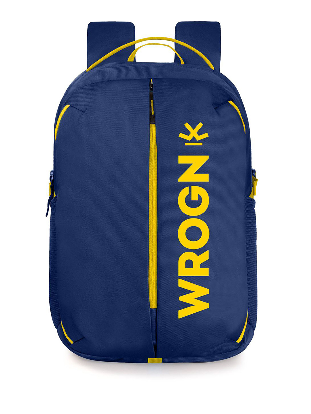 

WROGN Unisex Brand Logo Embroidered Backpack, Navy blue