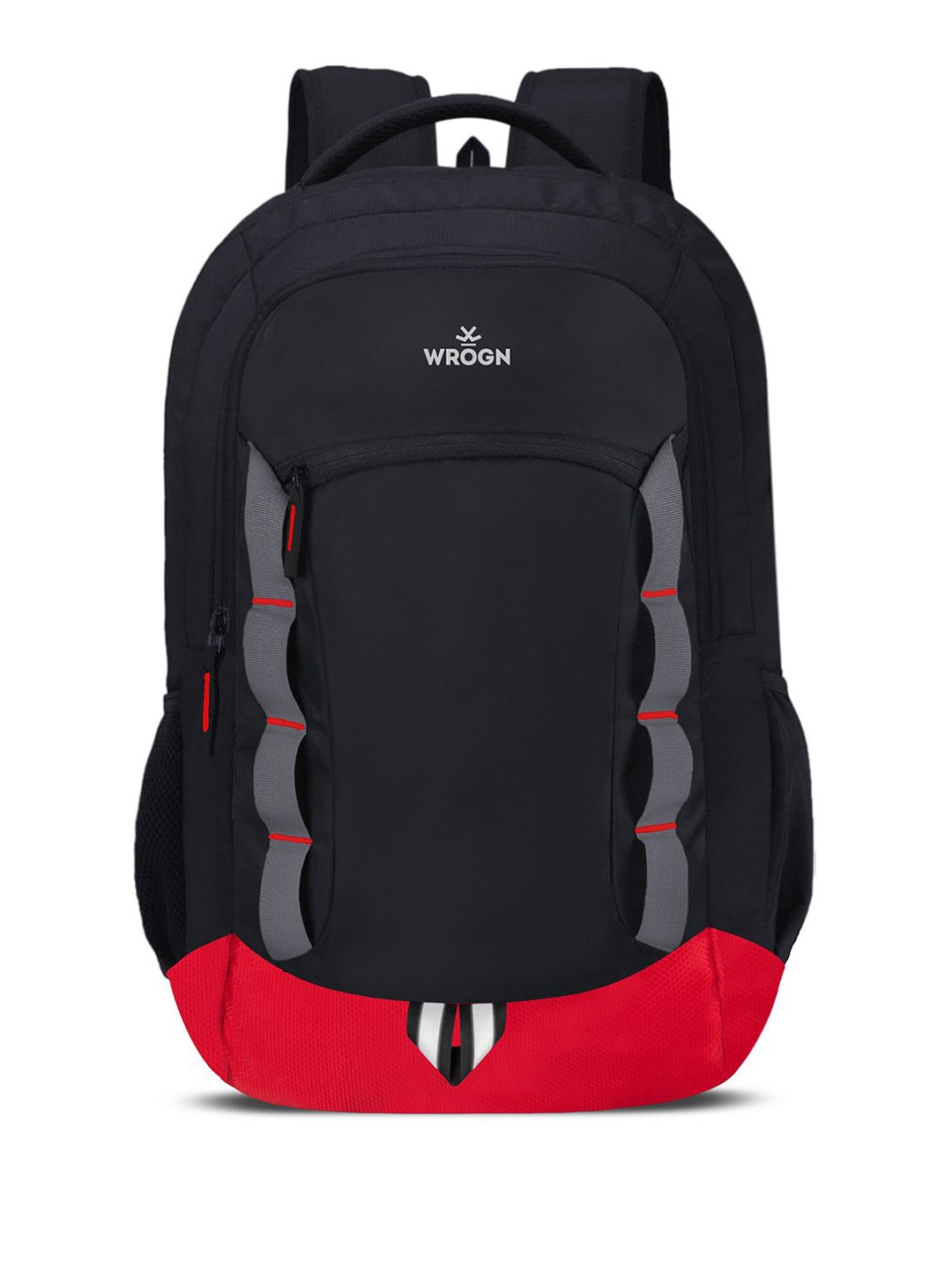 

WROGN Unisex Brand Logo Embroidered Backpack, Black