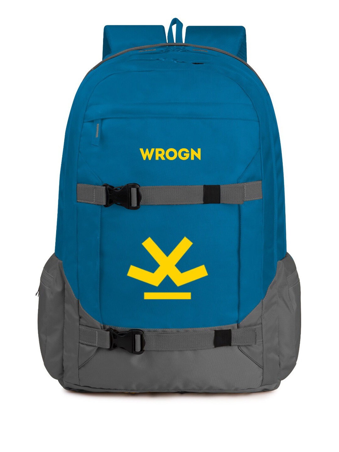 

WROGN Unisex Brand Logo Embroidered Backpack, Blue